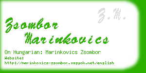 zsombor marinkovics business card